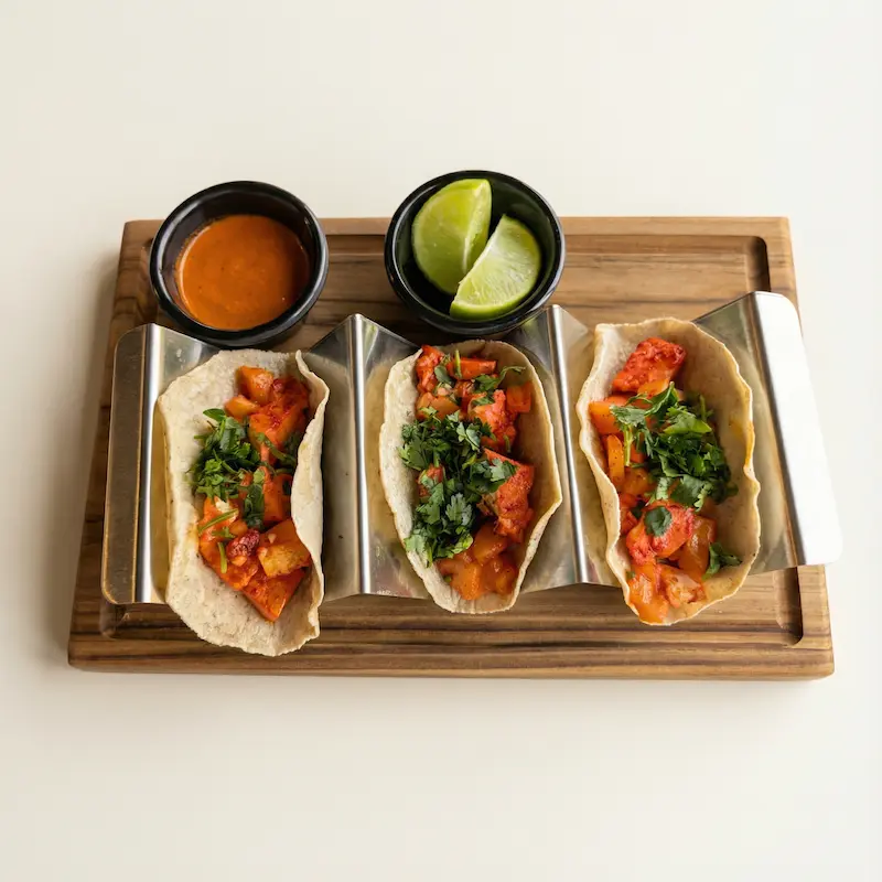 Tacos al pastor de tofu