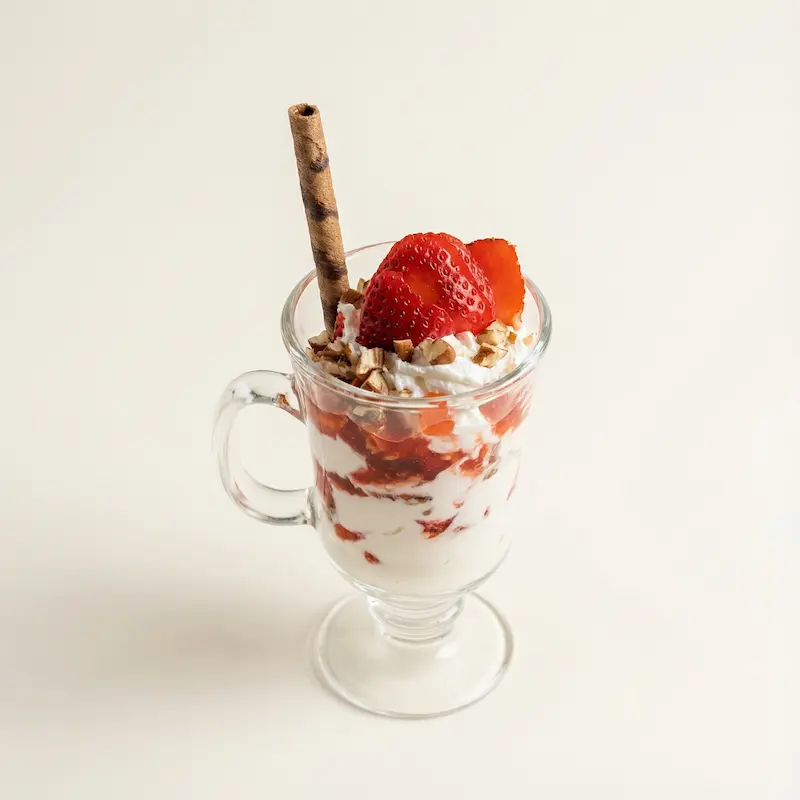 Fresas con crema